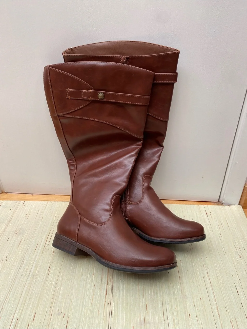 Classic Tall Brown Women's Riding Boots Ruiee